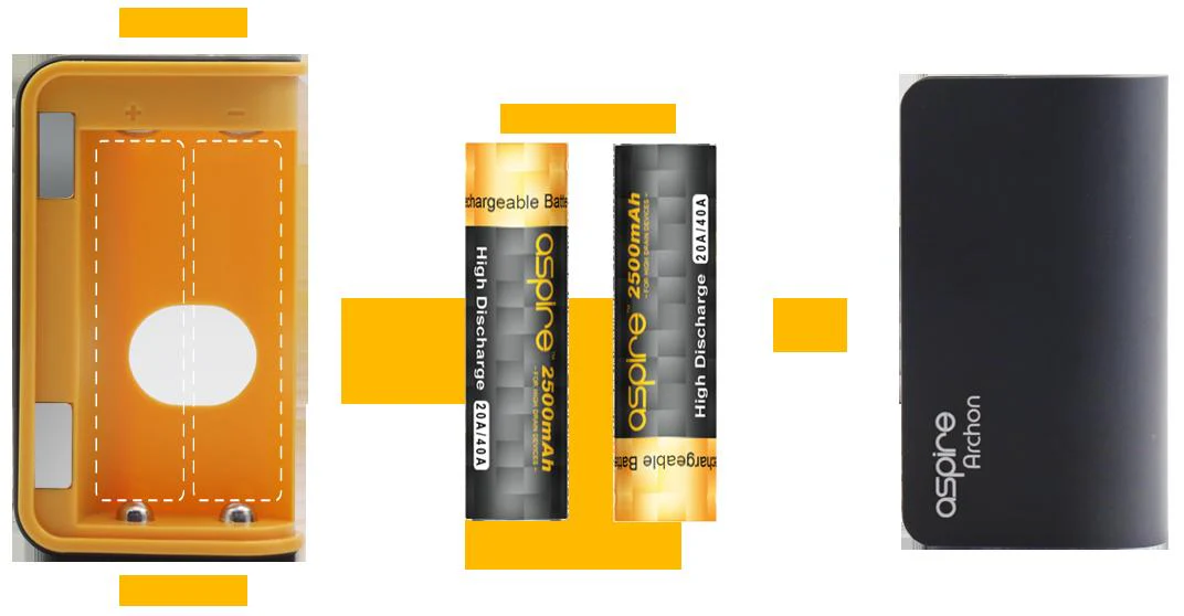 Akku ASPIRE Archon 150W Box Mod Akkuträger - Image 3