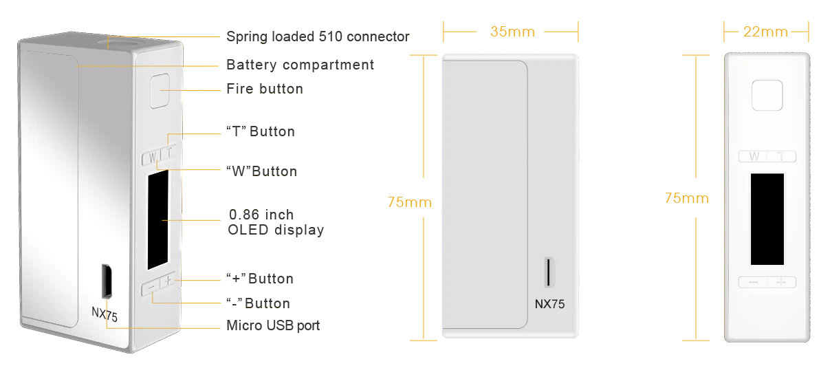 Aspire EVO75 Starterkit Starterset mit Atlantis EVO - 2 ml - Image 4