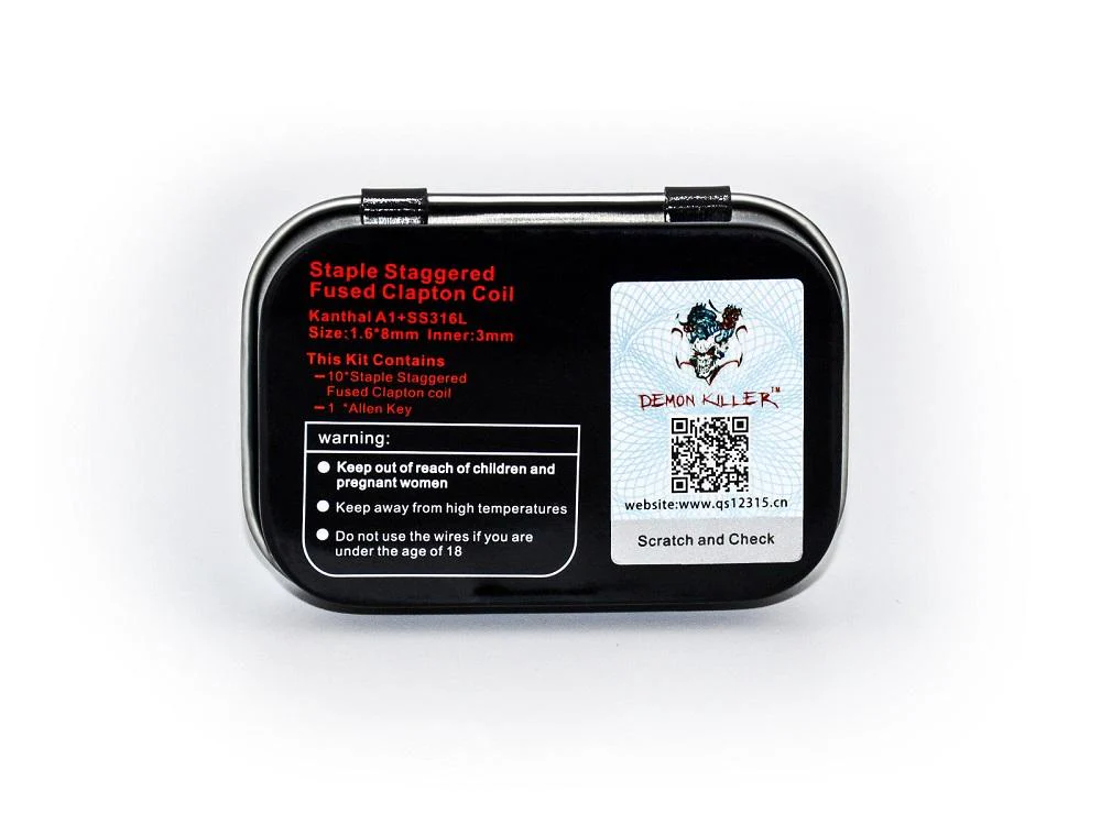 Demon Killer Staple Staggered Fused Clapton Fertigcoil 0,3 Ohm - 10 Stück / Packung - Image 3