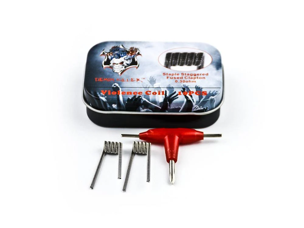 Demon Killer Staple Staggered Fused Clapton Fertigcoil 0,3 Ohm - 10 Stück / Packung - Image 4