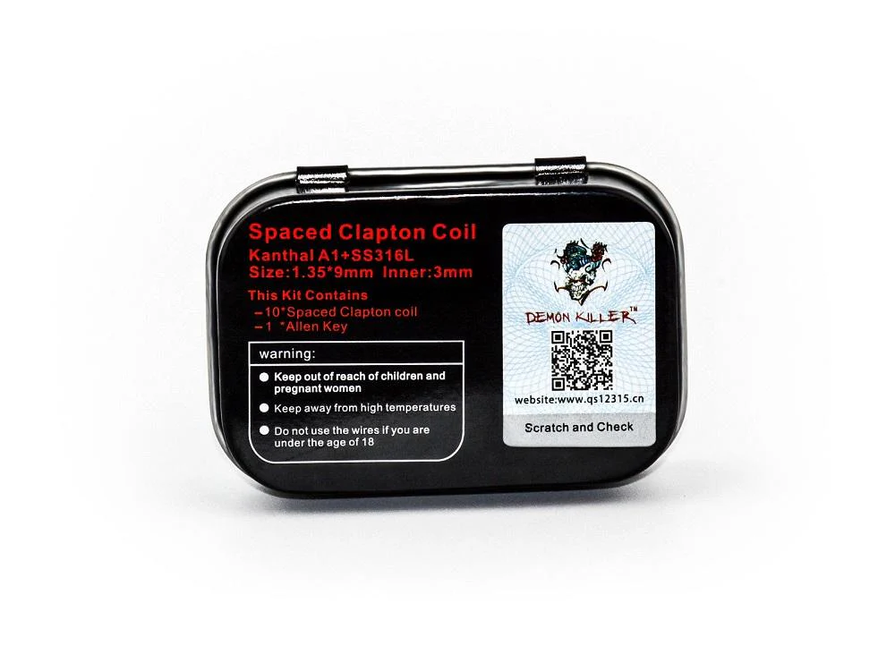 Demon Spaced Clapton Fertigwicklung Coil Fertigcoil 0,35 Ohm - 10 Stück / Packung - Image 3