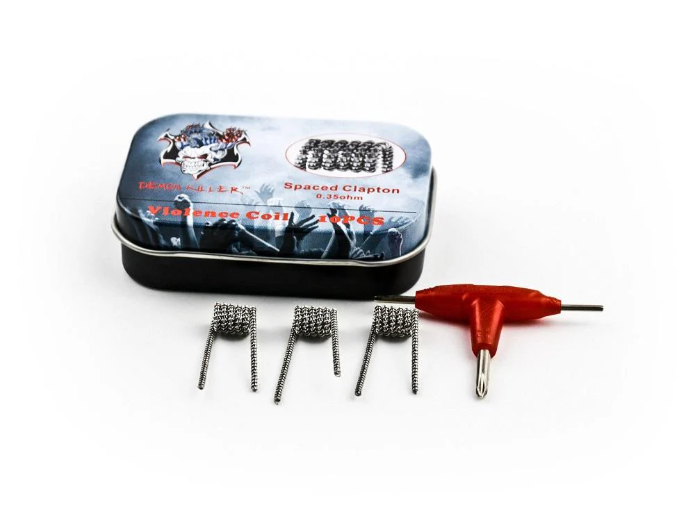 Demon Spaced Clapton Fertigwicklung Coil Fertigcoil 0,35 Ohm - 10 Stück / Packung - Image 4