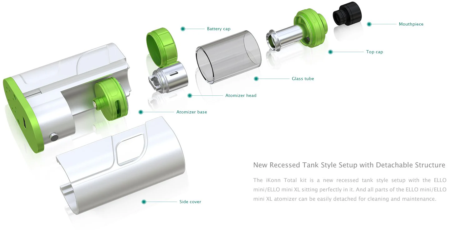 Eleaf iKonn Total Kit mit Ello Mini XL Verdampfer - 5,5ml - Image 6